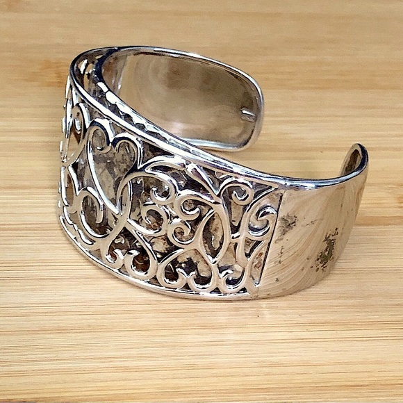 $224 All Sterling Estate Cuff 61gr. Marked K*925 China - Picture 2 of 9